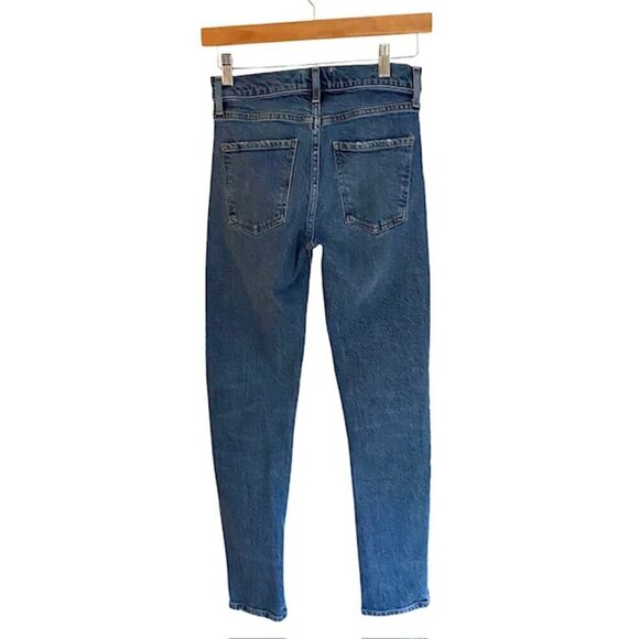 Agolde Toni Mid Rise Straight Jeans 23 - Picture 4 of 5